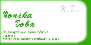monika doba business card